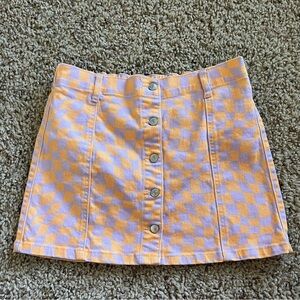 Girls button up Mini-Skirt